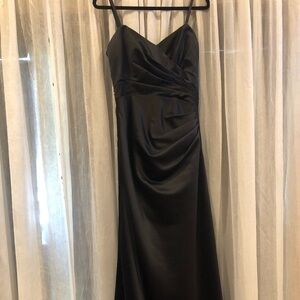 Black Satin Gown